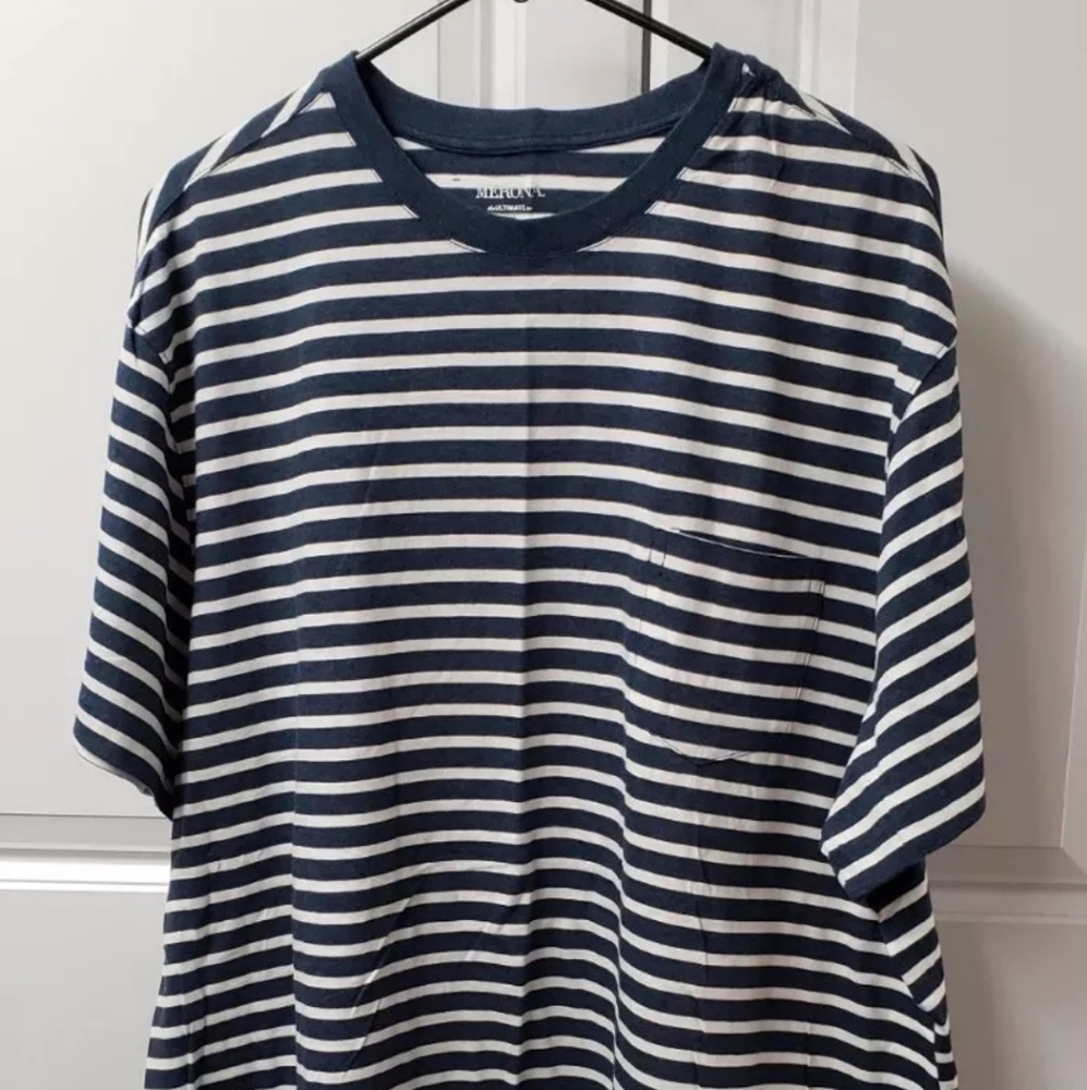 Merona The Ultimate Tee Women's T-Shirt Size: XXL Stripes